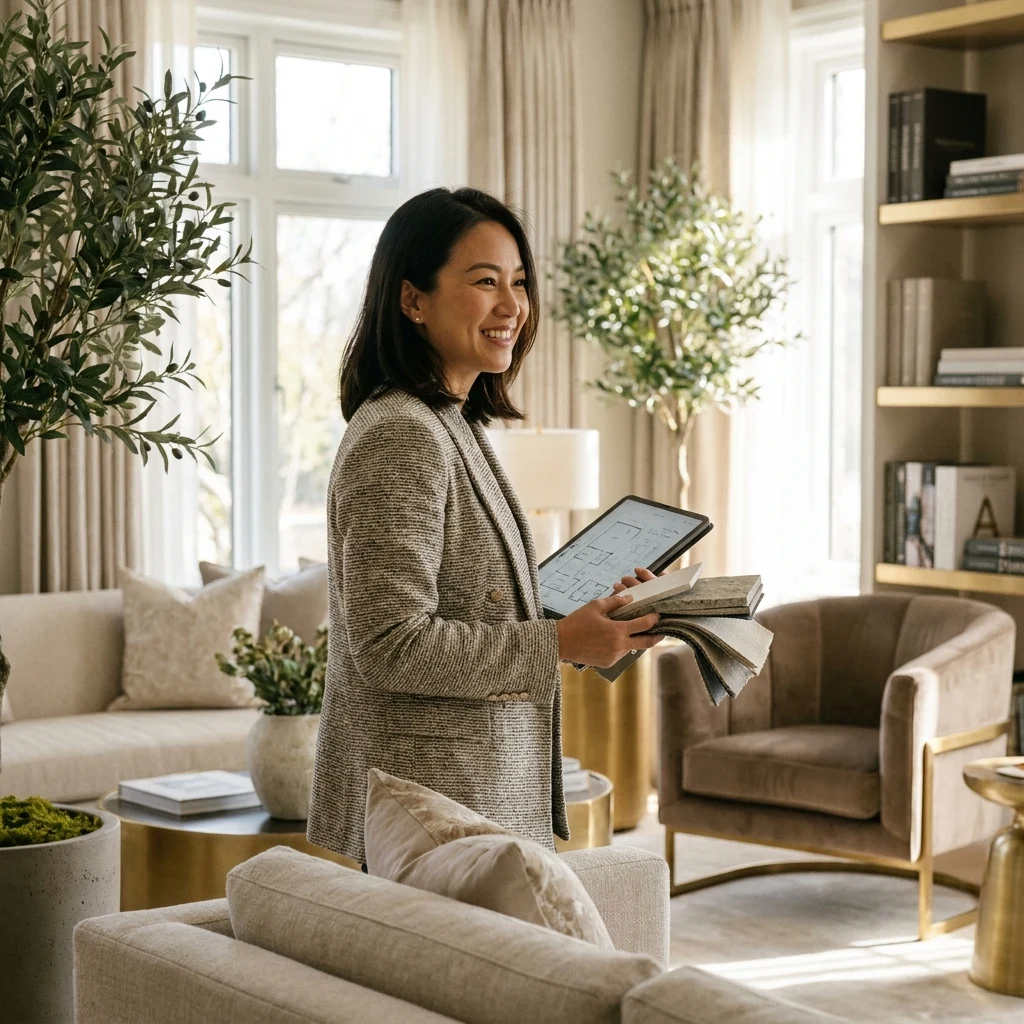 Interior design — selecting finishes and materials